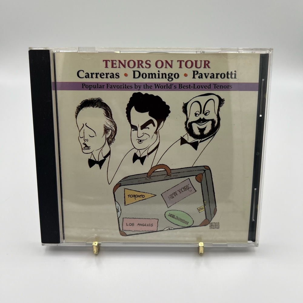 TENORS ON TOUR CARRERAS DOMINGO PAVAROTTI Classic Popular Music 1960s Vintage CD
